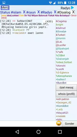 ChatKurdu Mobil Sohbet স্ক্রিনশট 1