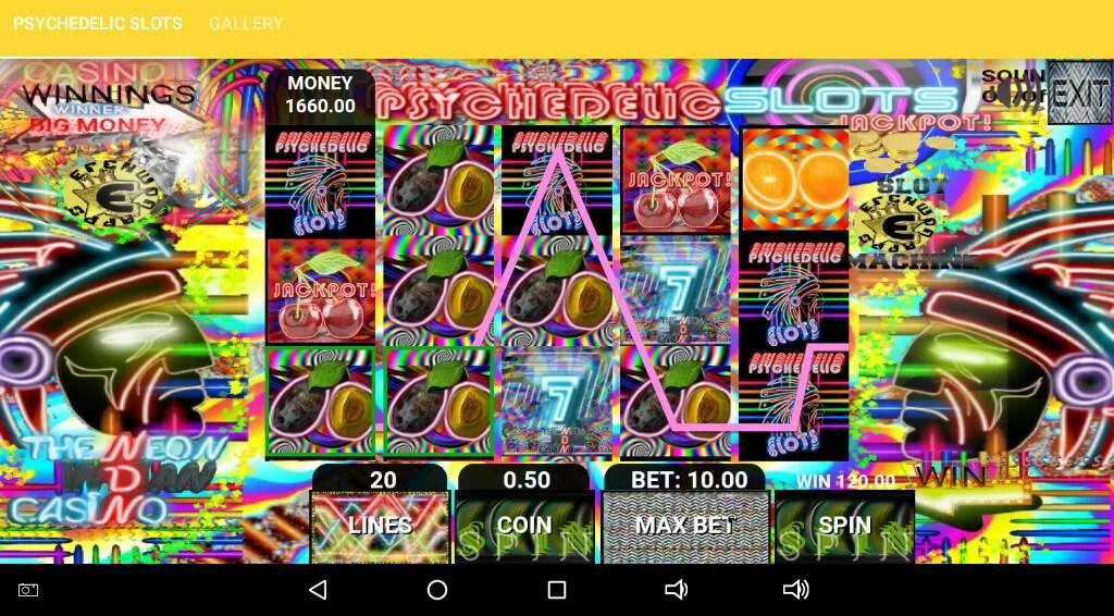 Psychedelic Slots Capture d'écran 0