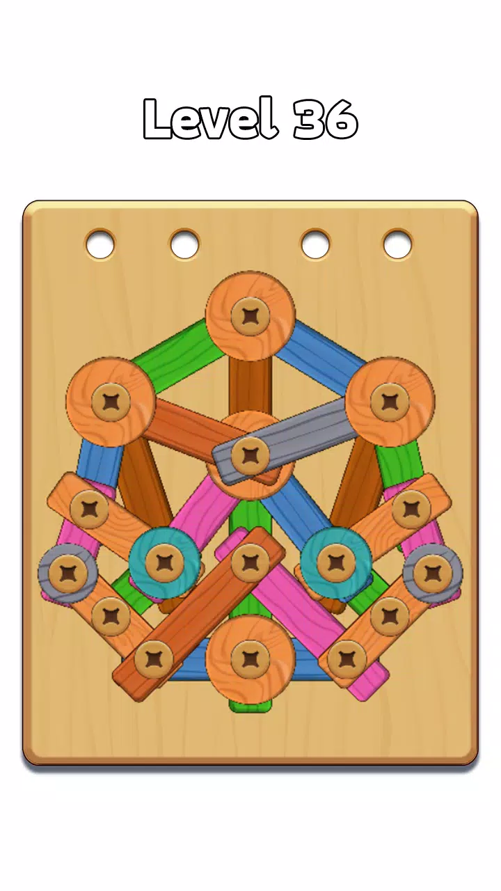 Wood Nuts & Bolt: Screw Puzzle屏幕截圖1