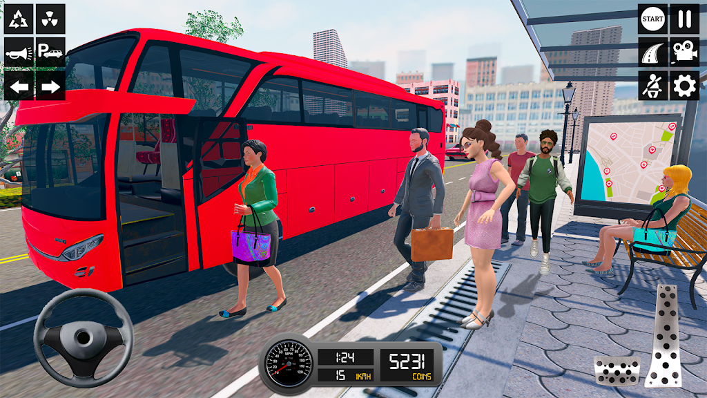 Driving Simulator 3d Bus Games ảnh chụp màn hình 2