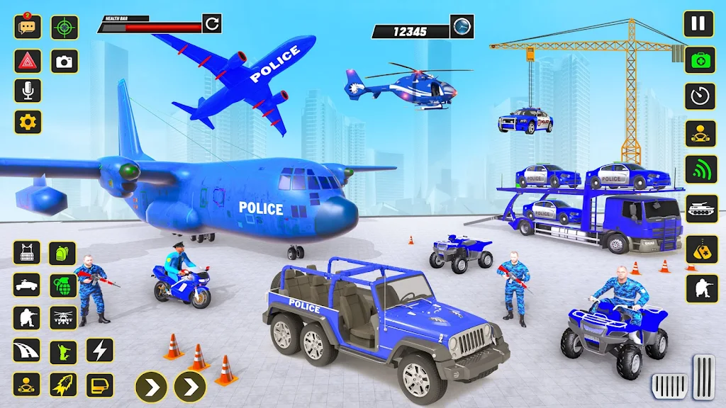 Police Car transporter Game 3D स्क्रीनशॉट 1