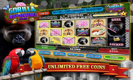 Gorilla Adventure Slots Capture d'écran 0