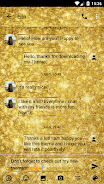 SMS Messages GlitterGold Glass экрана 1