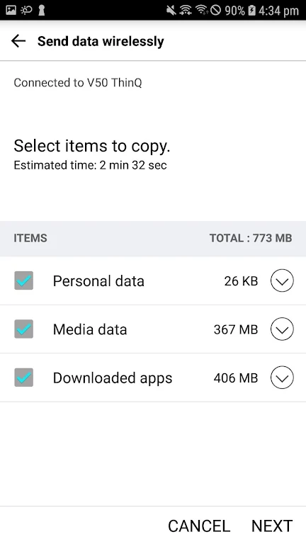LG Mobile Switch (will closed) captura de pantalla 2