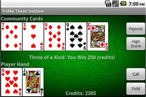 Video Texas Holdem Poker屏幕截圖1