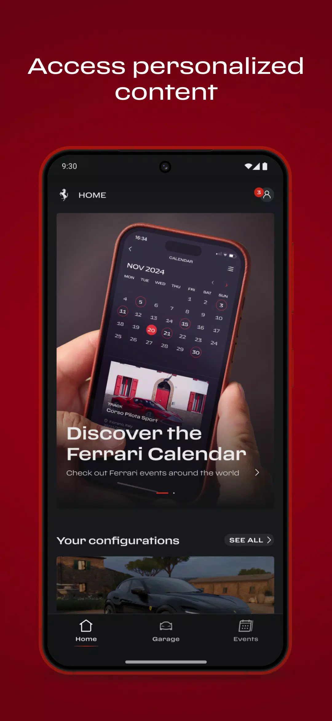 ภาพหน้าจอ MyFerrari 3