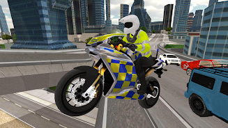 Police Motorbike Simulator 3D capture d’écran 0