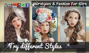 Hairstyles & Fashion for Girls Capture d'écran 0