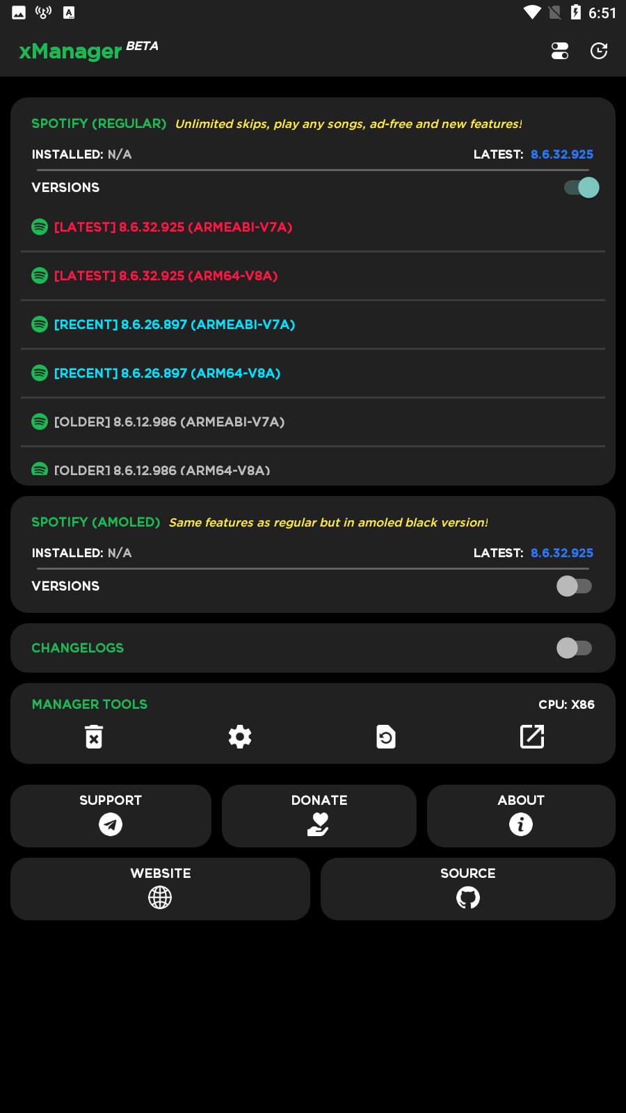 xManager For Spotify capture d’écran 1