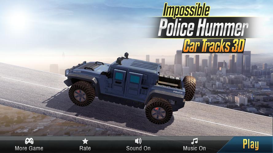 Impossible Ramp Hummer Car 3Dスクリーンショット0