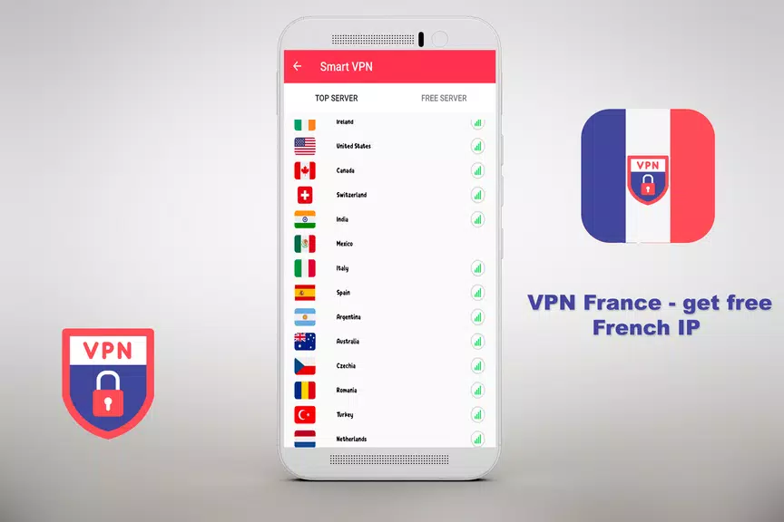 VPN Free - get free French IP Security  ⭐️⭐️⭐️⭐️⭐️屏幕截圖1