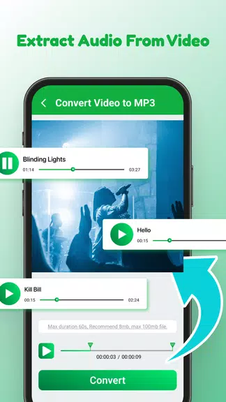 Video to MP3: Video Converter屏幕截圖1