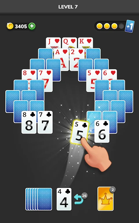 Solitaire 3D - Tripeaks Puzzle ကိုဖန်သားပြင်0