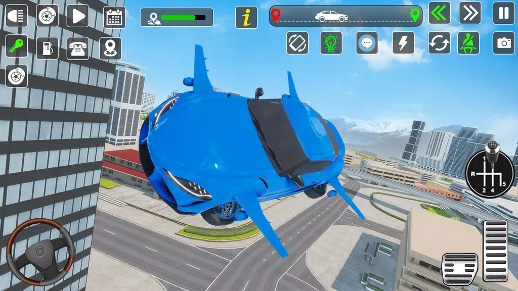 Flying Car Games Car Flight 3D স্ক্রিনশট 3