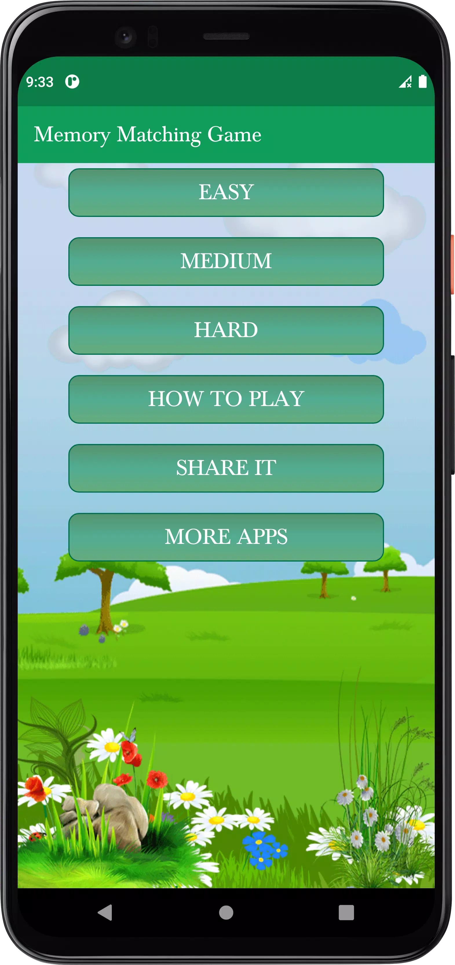 Memory Matching Game Screenshot 1