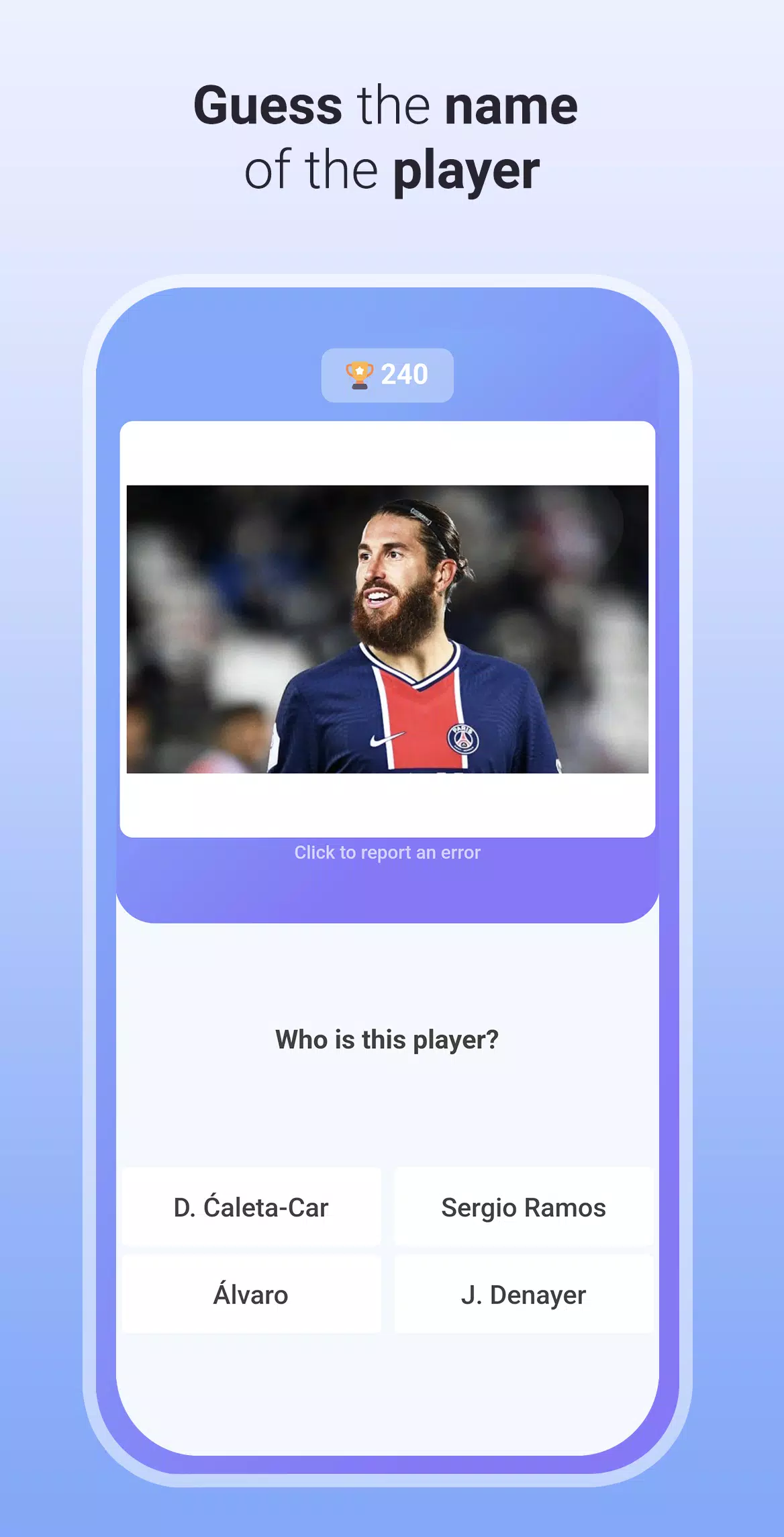 Quiz Soccer - Guess the name capture d’écran 3