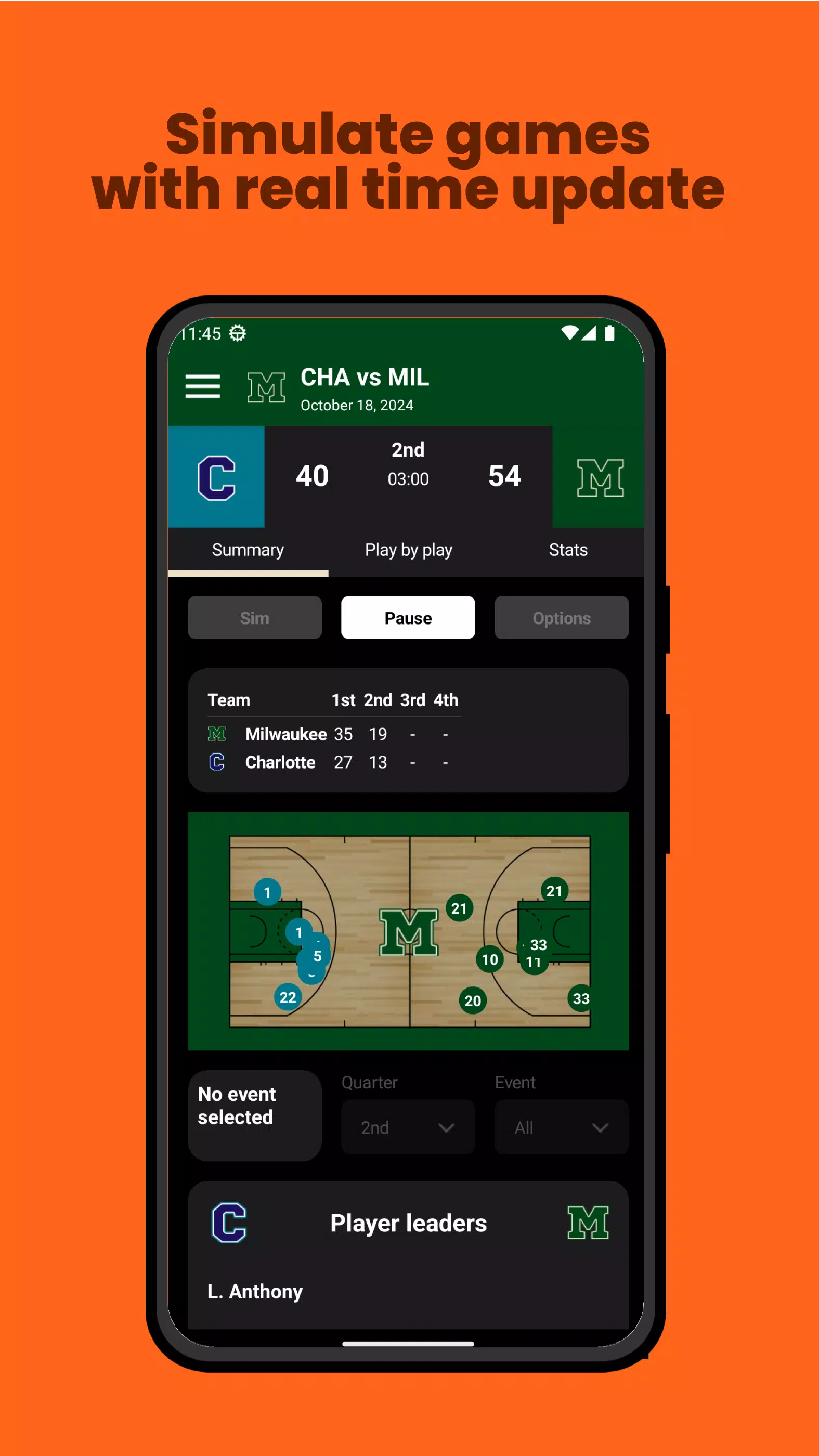 Basketball Legacy Manager 25 스크린샷 1