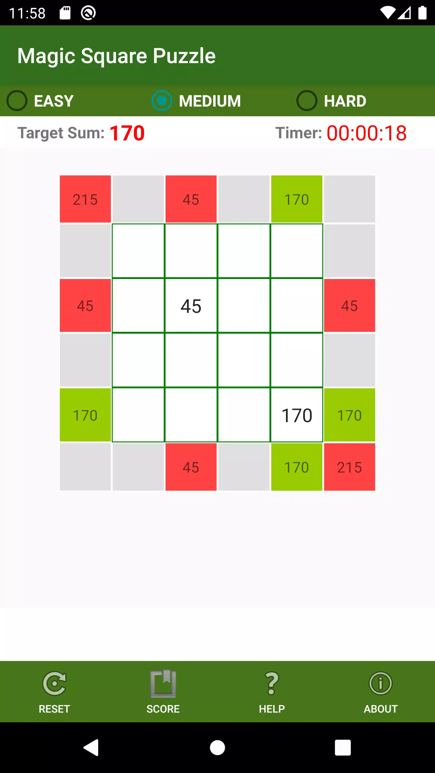 Magic Square Puzzle Capture d'écran 3