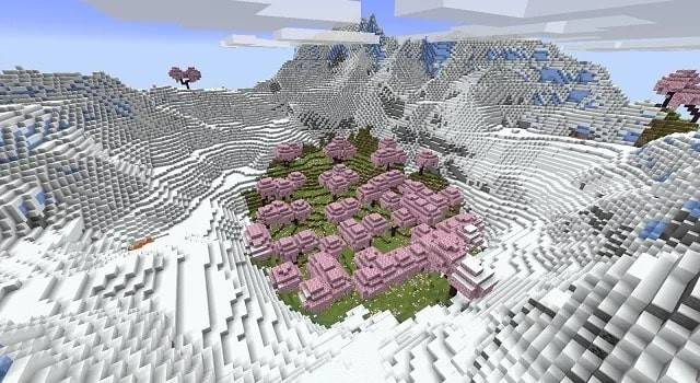 Seme di bioma di neve di Minecraft