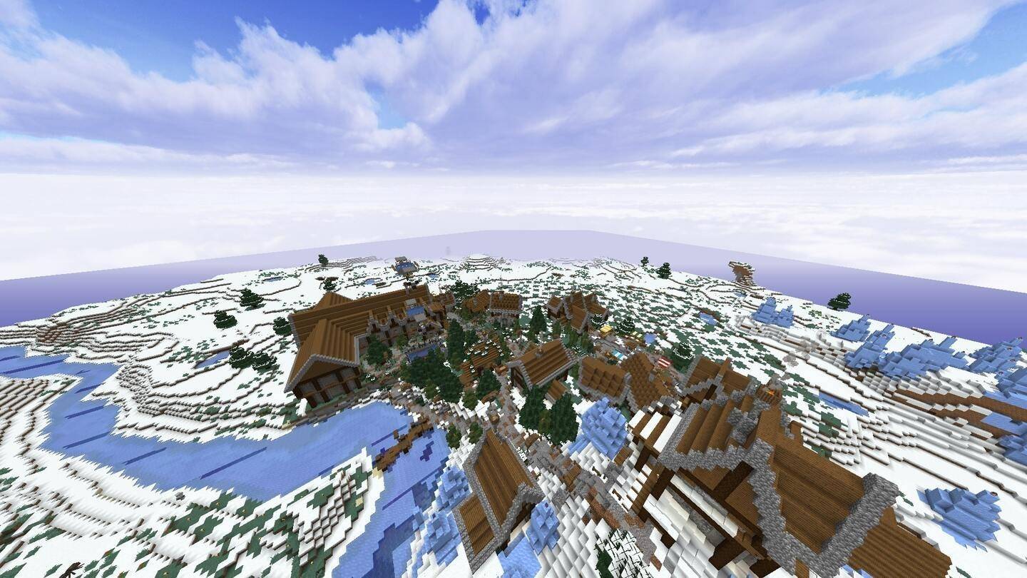 Seme di bioma di neve di Minecraft