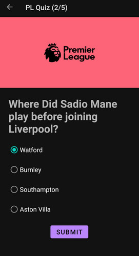 Premier League Quiz captura de pantalla 2