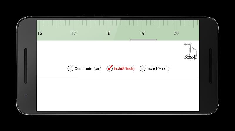 Tape measure: cm, inch Captura de tela 3