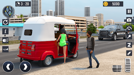 Rickshaw Driver Tuk Tuk Game 스크린샷 1