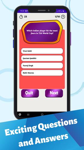 Cricket Quiz Game captura de pantalla 3