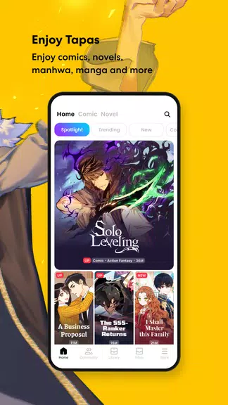 Tapas – Comics and Novels captura de pantalla 1