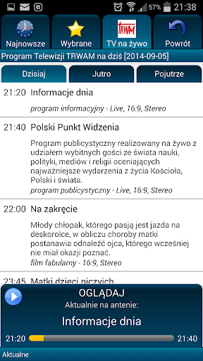 Screenshot TV Trwam i Radio Maryja Polska 2
