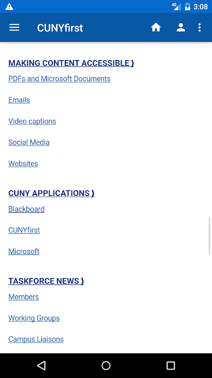 CUNYfirst screenshot 2