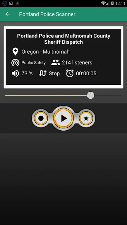 Portland Police Scanner Free Police Scanner App Captura de tela 0