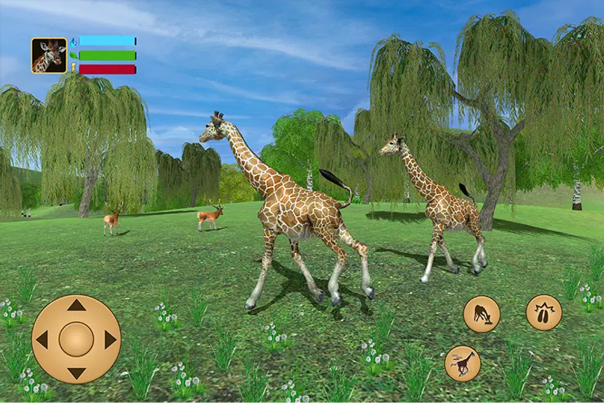 Giraffe Family Life Jungle Sim屏幕截圖0