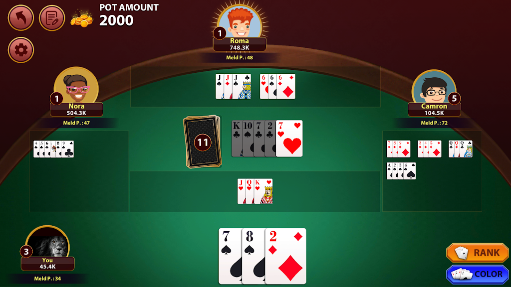 Rummy 500 : The Rummy Game屏幕截圖2
