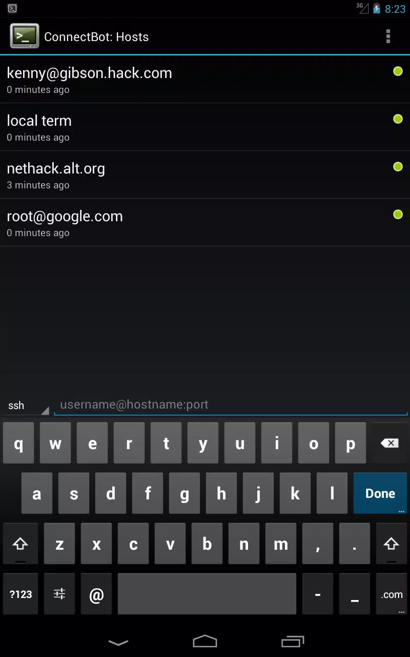 ConnectBot screenshot 2