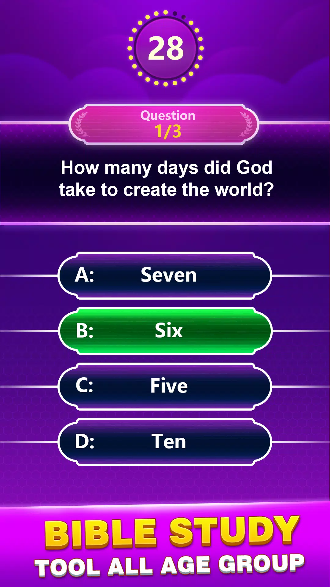 Bible Trivia Schermafbeelding 0