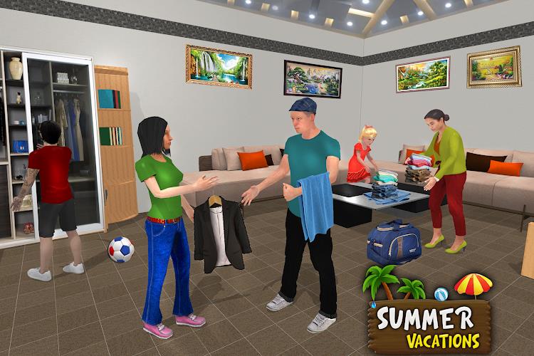 Virtual Family Summer Vacation Screenshot 1