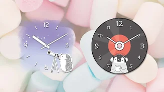 Analog clock widget ANIMALLIFE Ảnh chụp màn hình 2