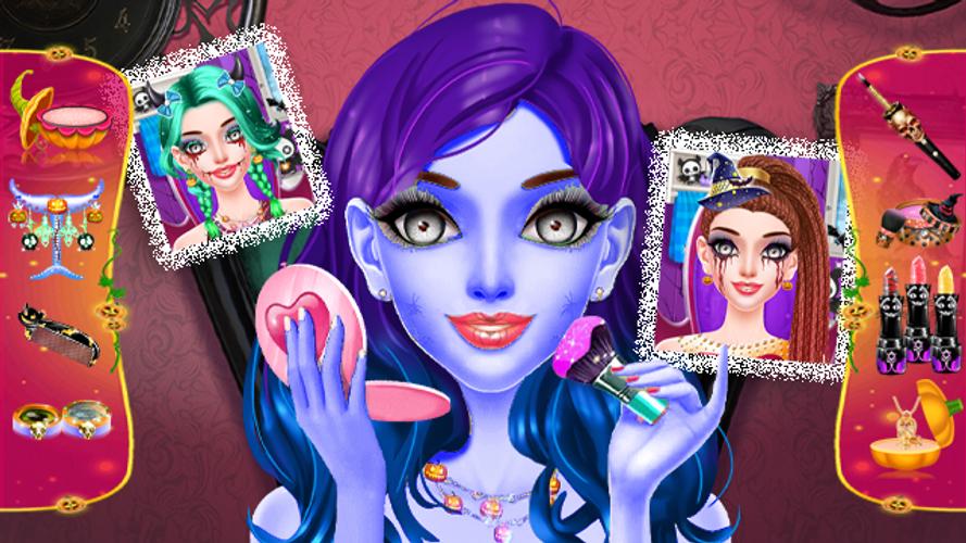 Halloween Makeup Salon Game屏幕截圖1