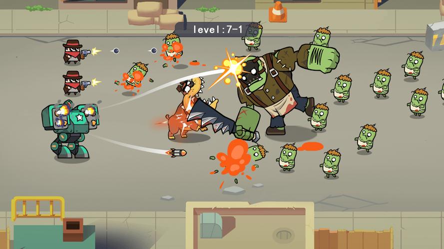Merge Mech vs. Zombie Brawl屏幕截圖1