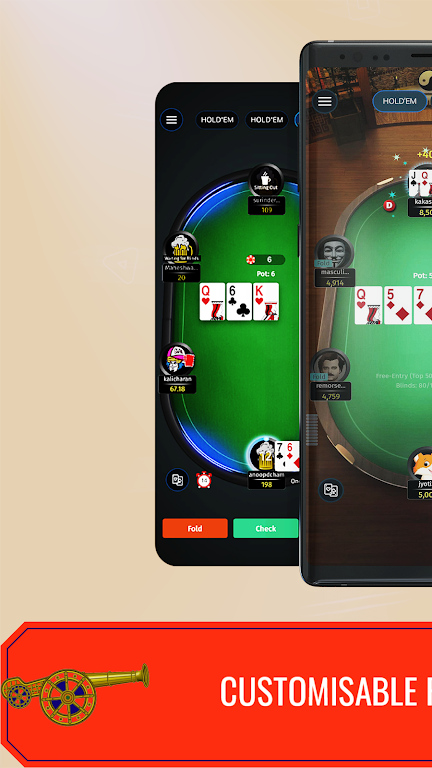 PokerBaazi: Practice Poker ဖန်သားပြင်ဓာတ်ပုံ 2