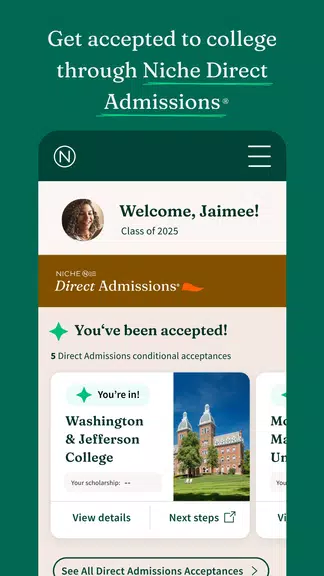 Screenshot Niche: College Search 2