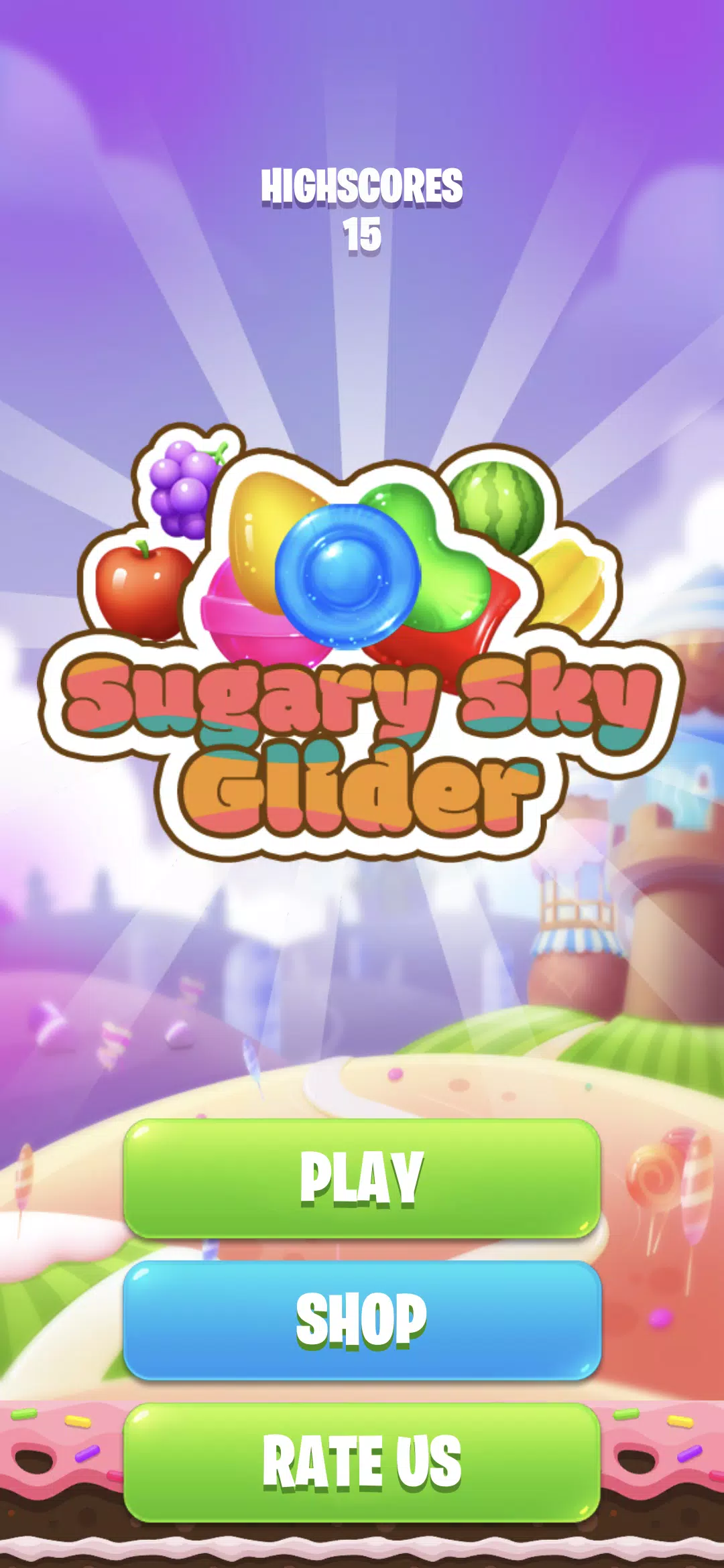 Sugary Sky Glider Zrzut ekranu 0