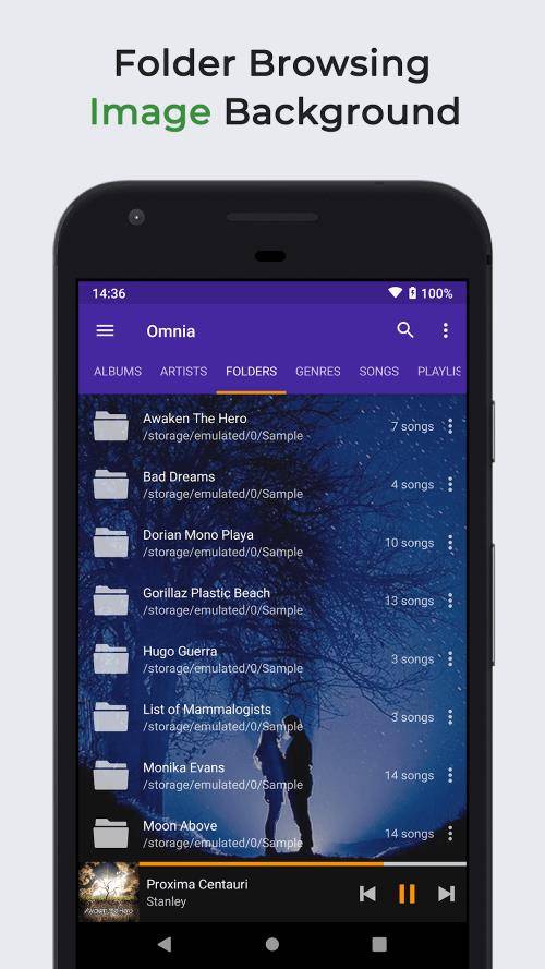 Omnia Music Player ảnh chụp màn hình 3