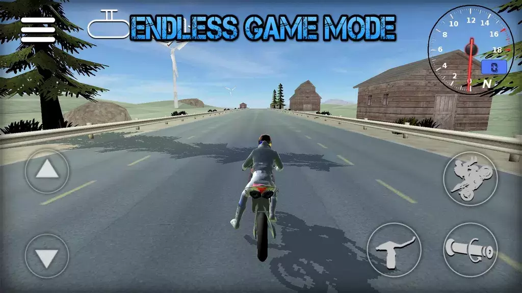 Wheelie Bike 3D game Ekran Görüntüsü 2