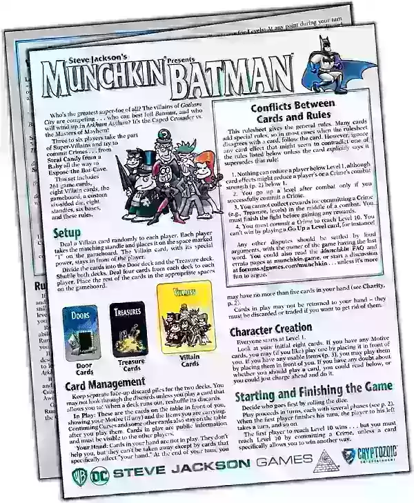 Munchkin Presents Batman Rules