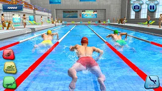 Aqua swimming pool racing 3D ekran görüntüsü 2