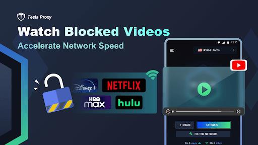Tesla Proxy - Unlimited & Safe captura de pantalla 1