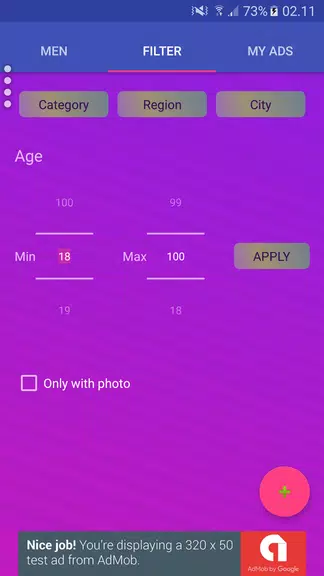 Gay Personal Ads - Men Dating ảnh chụp màn hình 1