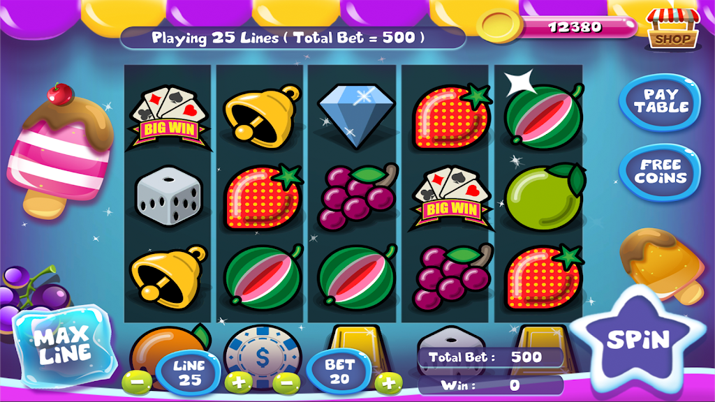 Slot Matchine IceCream - Vegas Casino Slot Games屏幕截圖0